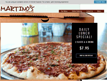 Tablet Screenshot of martinos-pizzeria.com